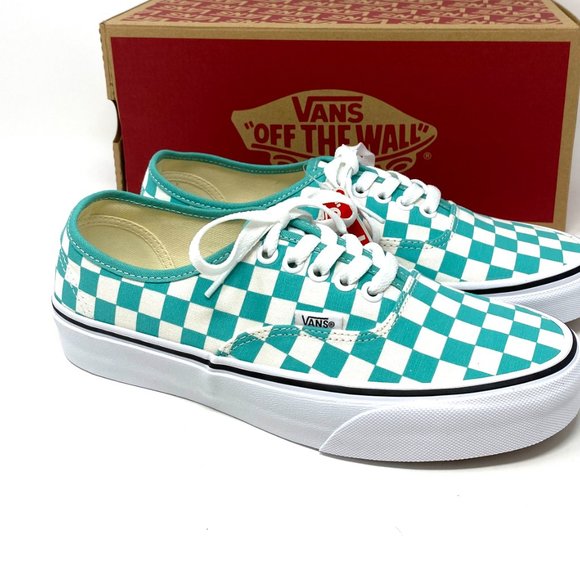 🌿Sale🌿 Vans Checkerboard Green White Canvas Low Sneaker Men's Size VN0A348A3YF - Picture 6 of 11